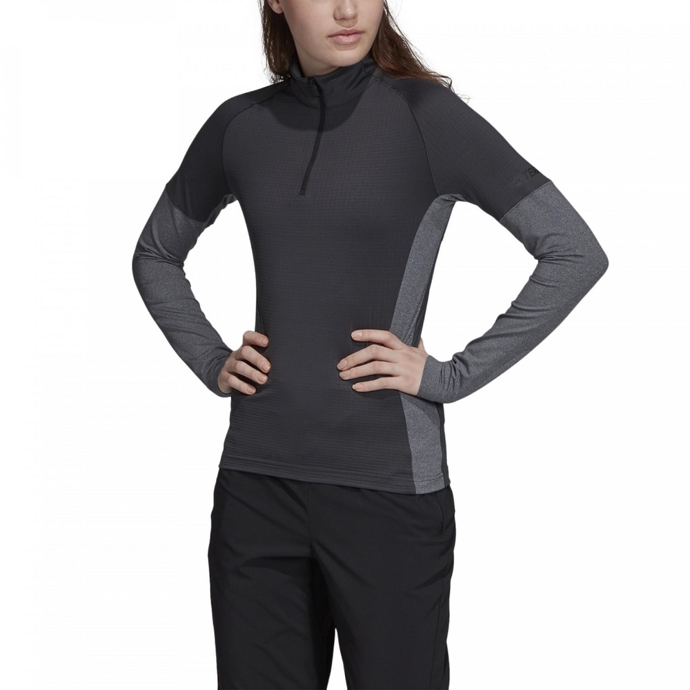 Adidas Women's Terrex Xperior Long Sleeve Shirt Carbon Size L New With Tags